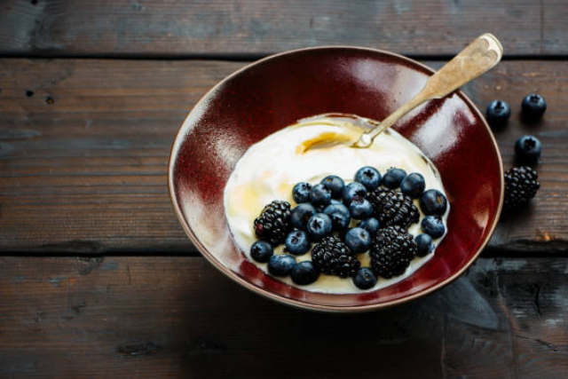 Berry Honey Yogurt Bowl